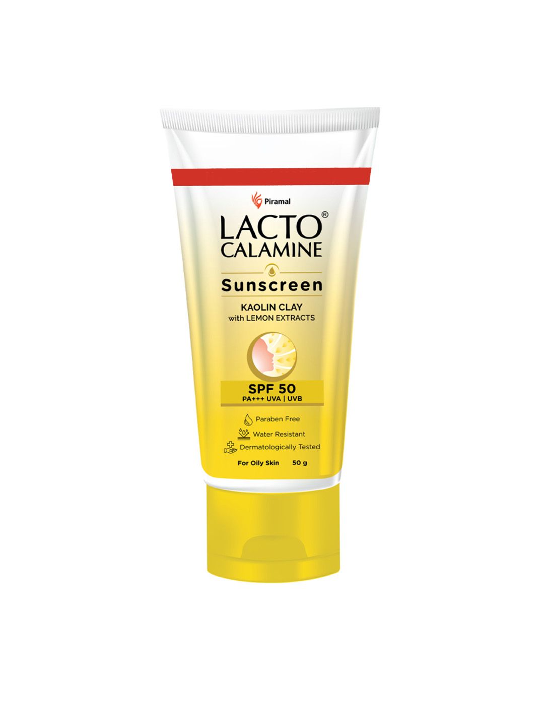 Lacto Calamine Water Resistant UVA & UVB PA+++ SPF50 Sunscreen For Oily Skin - 50g