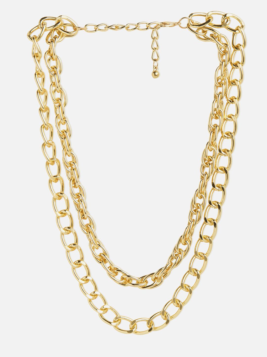 20Dresses Gold-Toned Layered Necklace Price in India