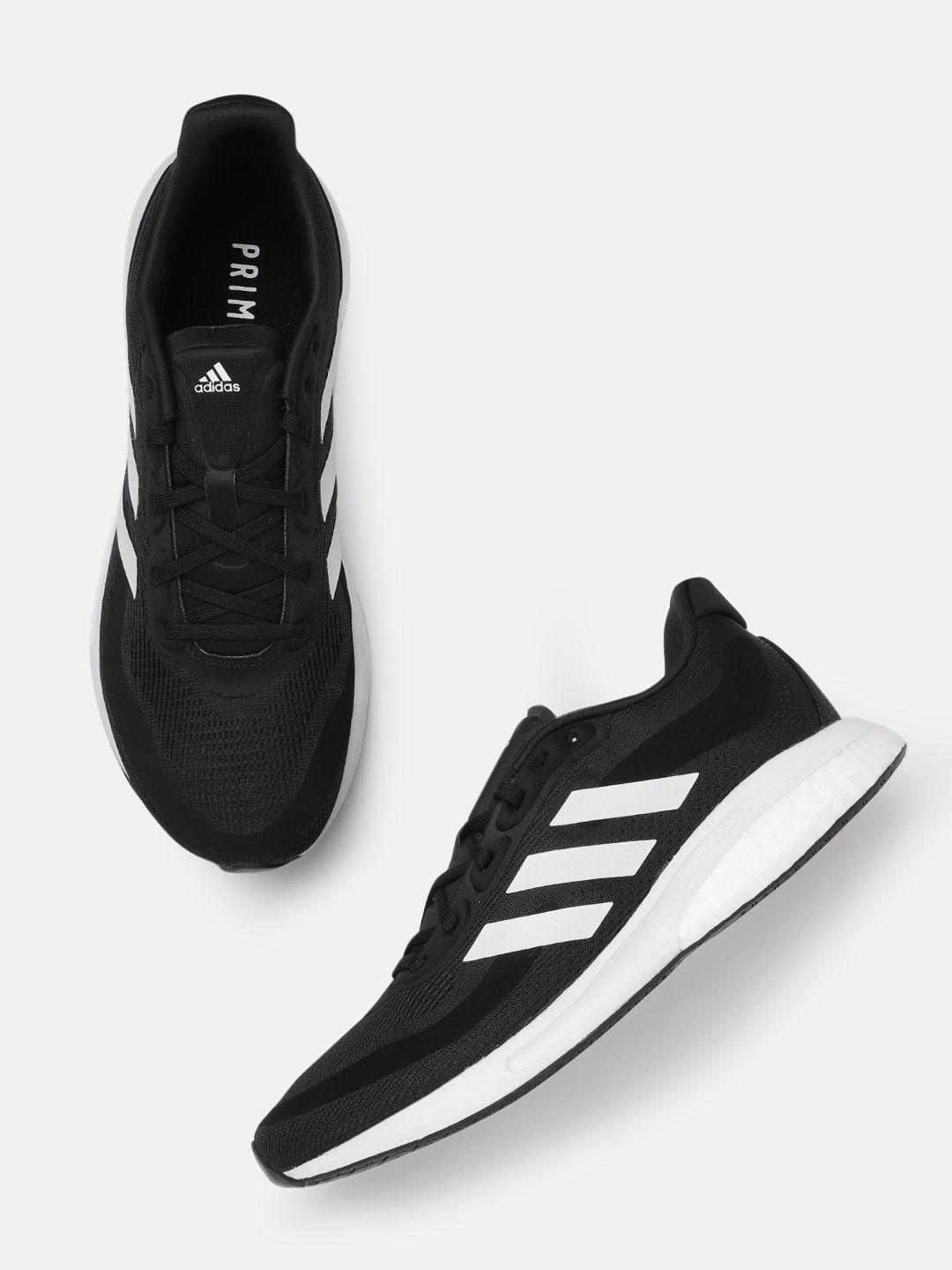 ADIDAS Women Black Woven Design Supernova Sustainable Running Shoes Price in India