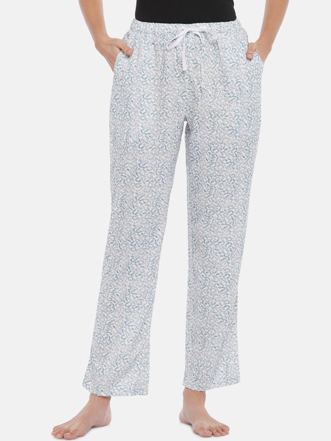 Dreamz by Pantaloons Women Blue Printed Lounge Pants Price in India