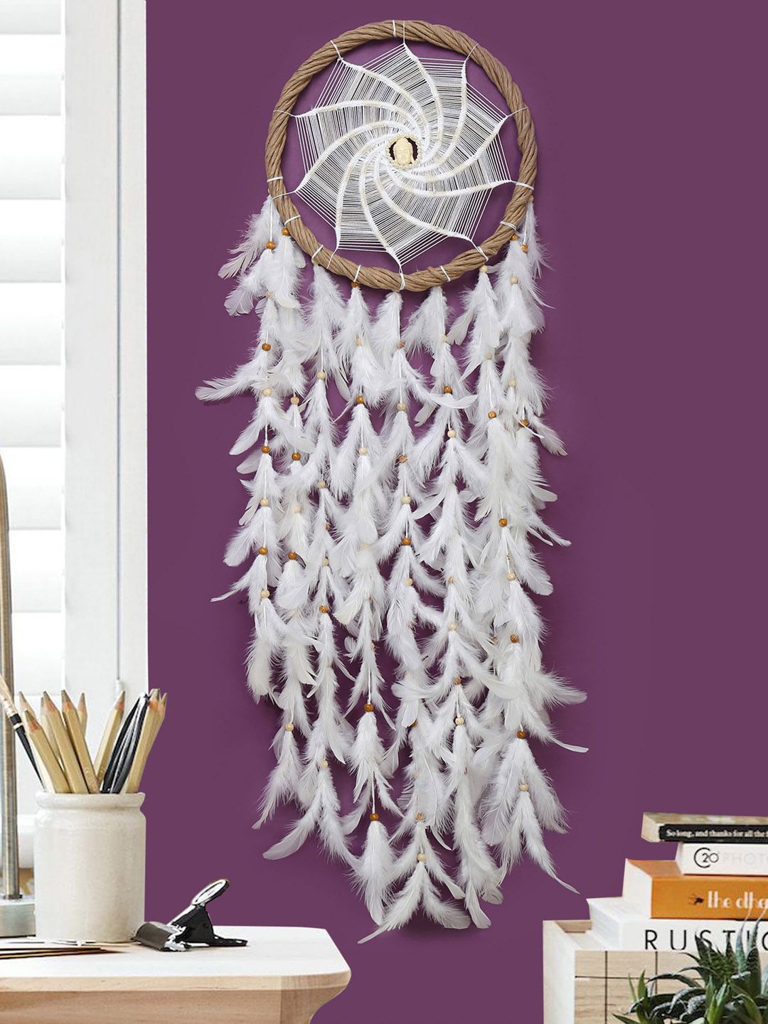 Rooh White Handmade Dream Catcher Price in India