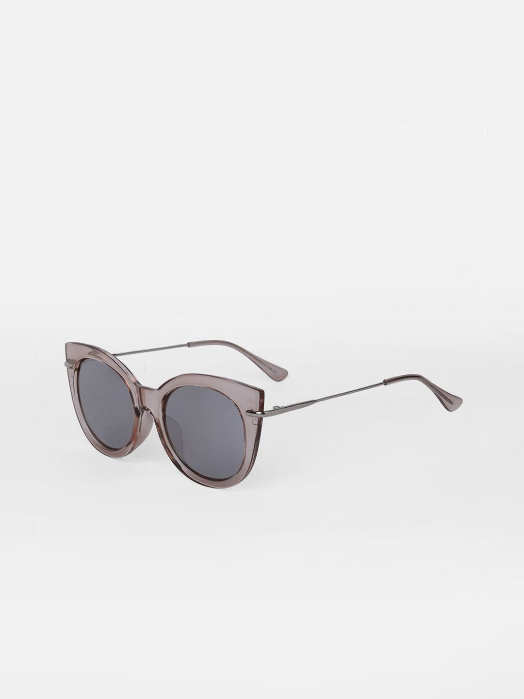 Vero Moda Women Grey Lens & Silver-Toned Cateye Sunglasses Price in India