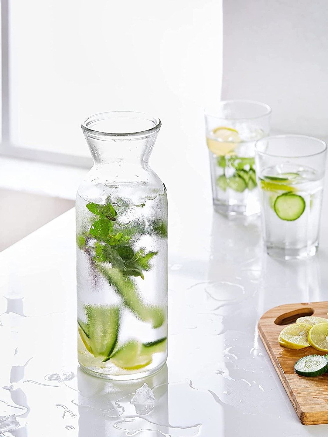 smart serve Transparent Solid Glass Decanter Price in India