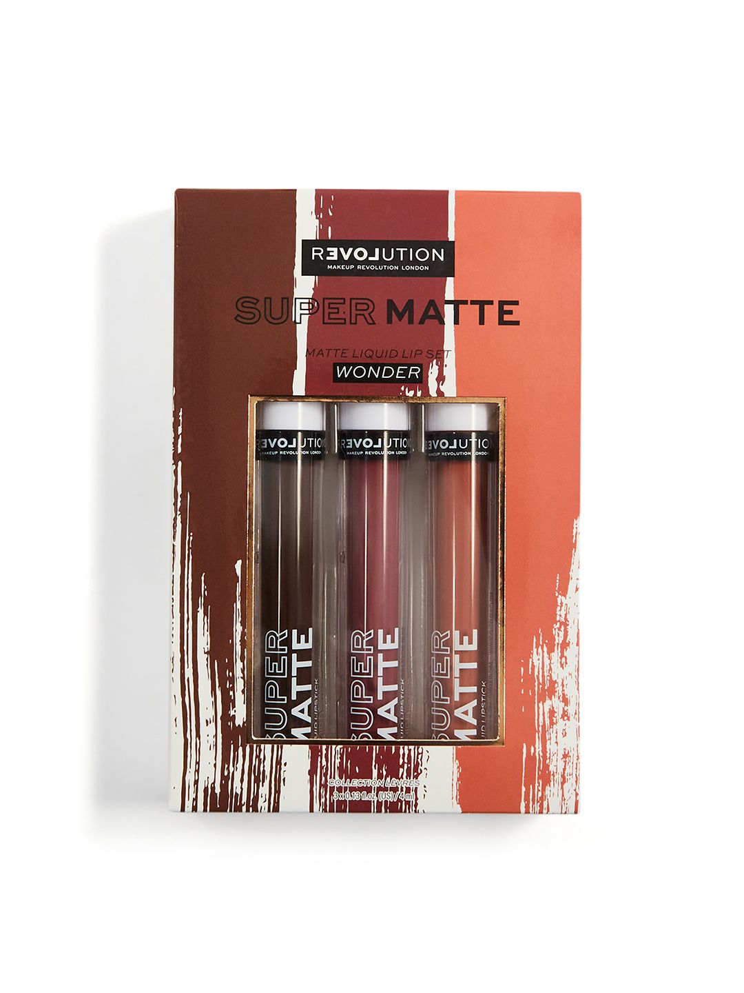 Makeup Revolution London Set of 3 Relove Supermatte Liquid Lipstick - Wonder