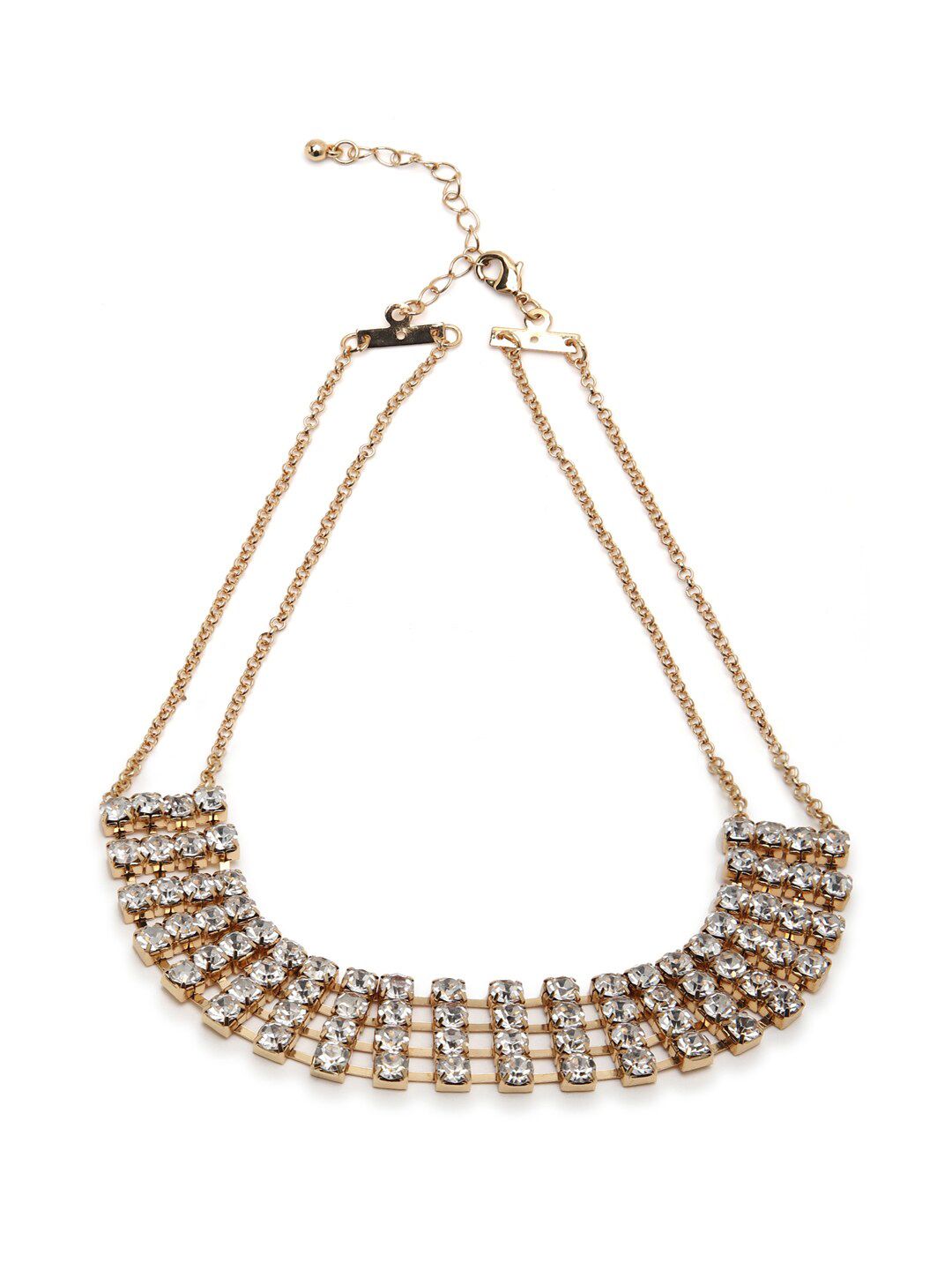 FOREVER 21 Women Gold-Toned Artificial Stones Necklace Price in India