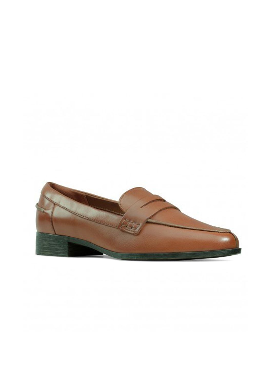 Clarks Women Brown Leather Loafers Price in India