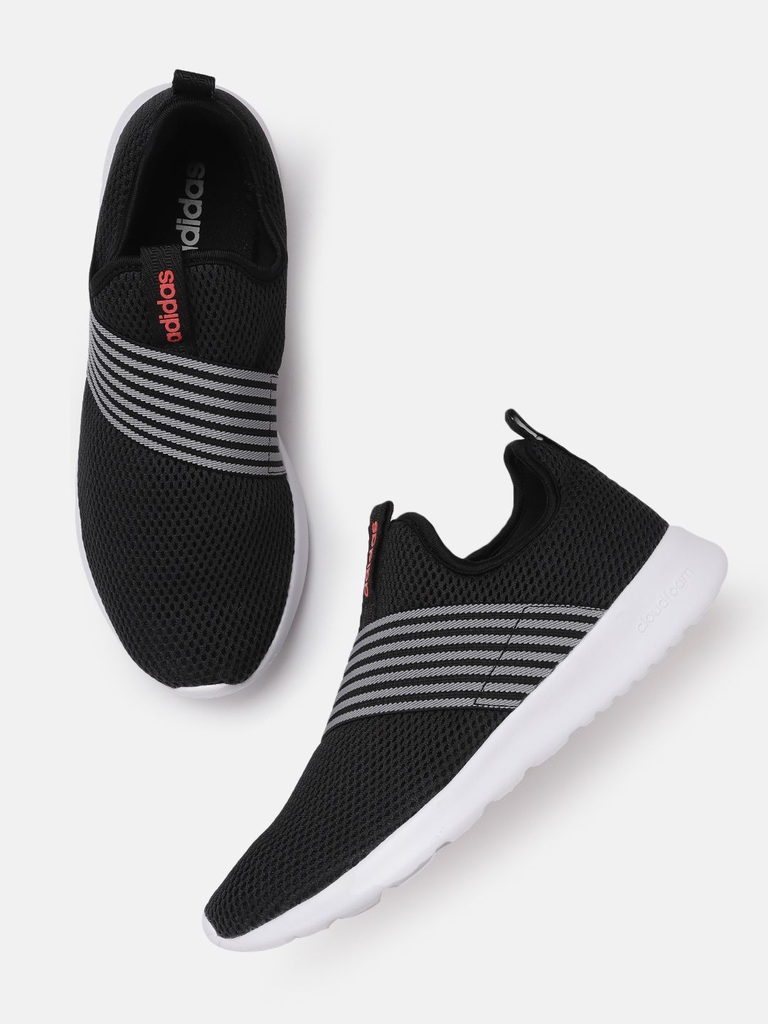 ADIDAS Women Black Woven Design Contemx Running Shoes Price in India