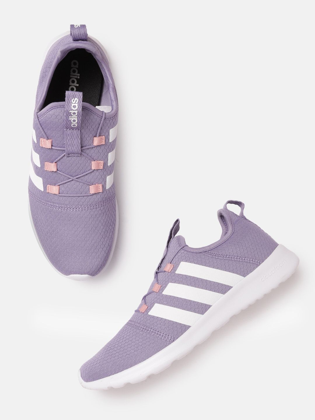 ADIDAS Women Mauve Woven Design Aestheto Running Shoes Price in India
