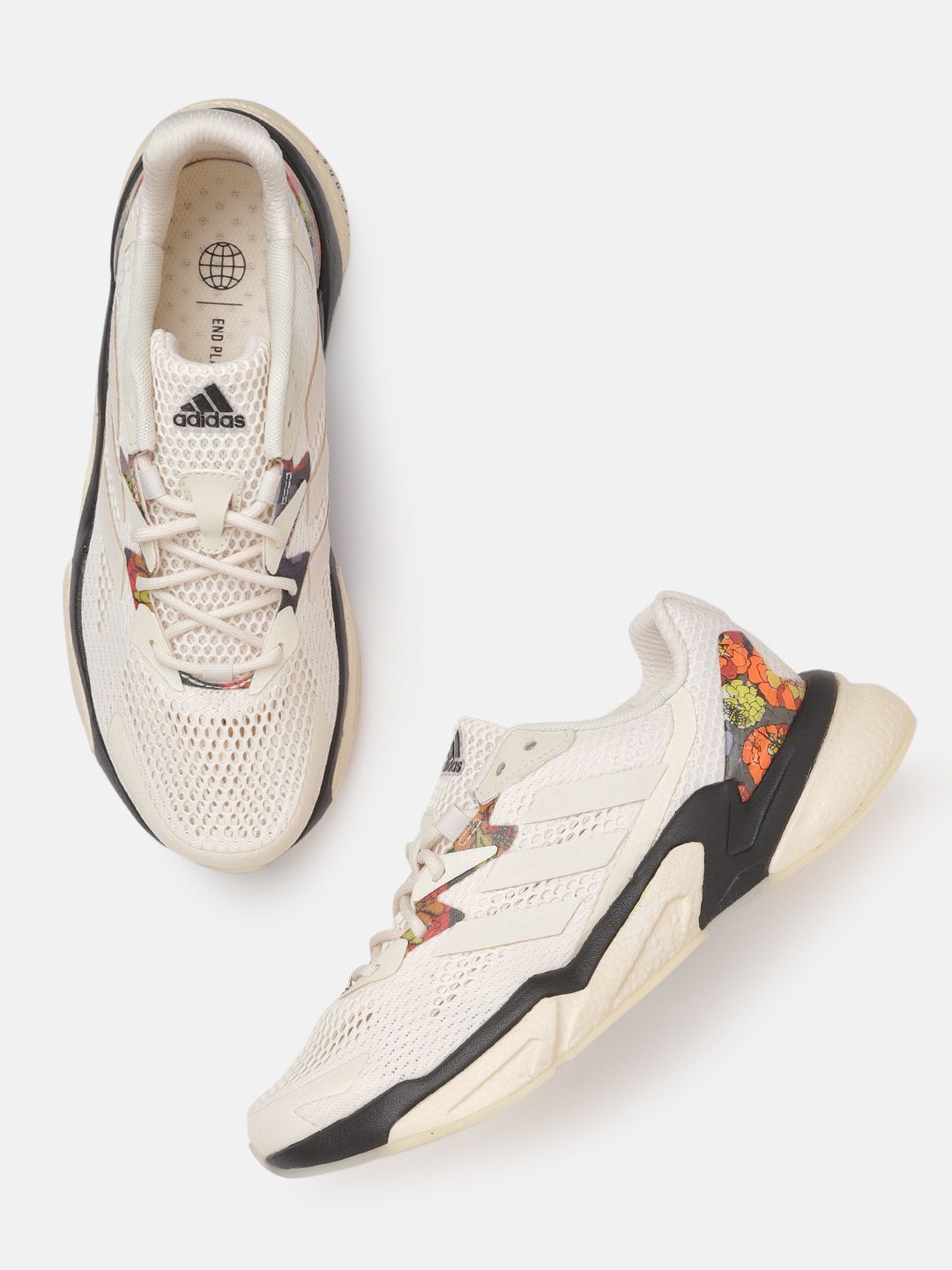 ADIDAS Women Off-White Woven Design X9000L3 H.RDY Sustainable Running Shoes Price in India