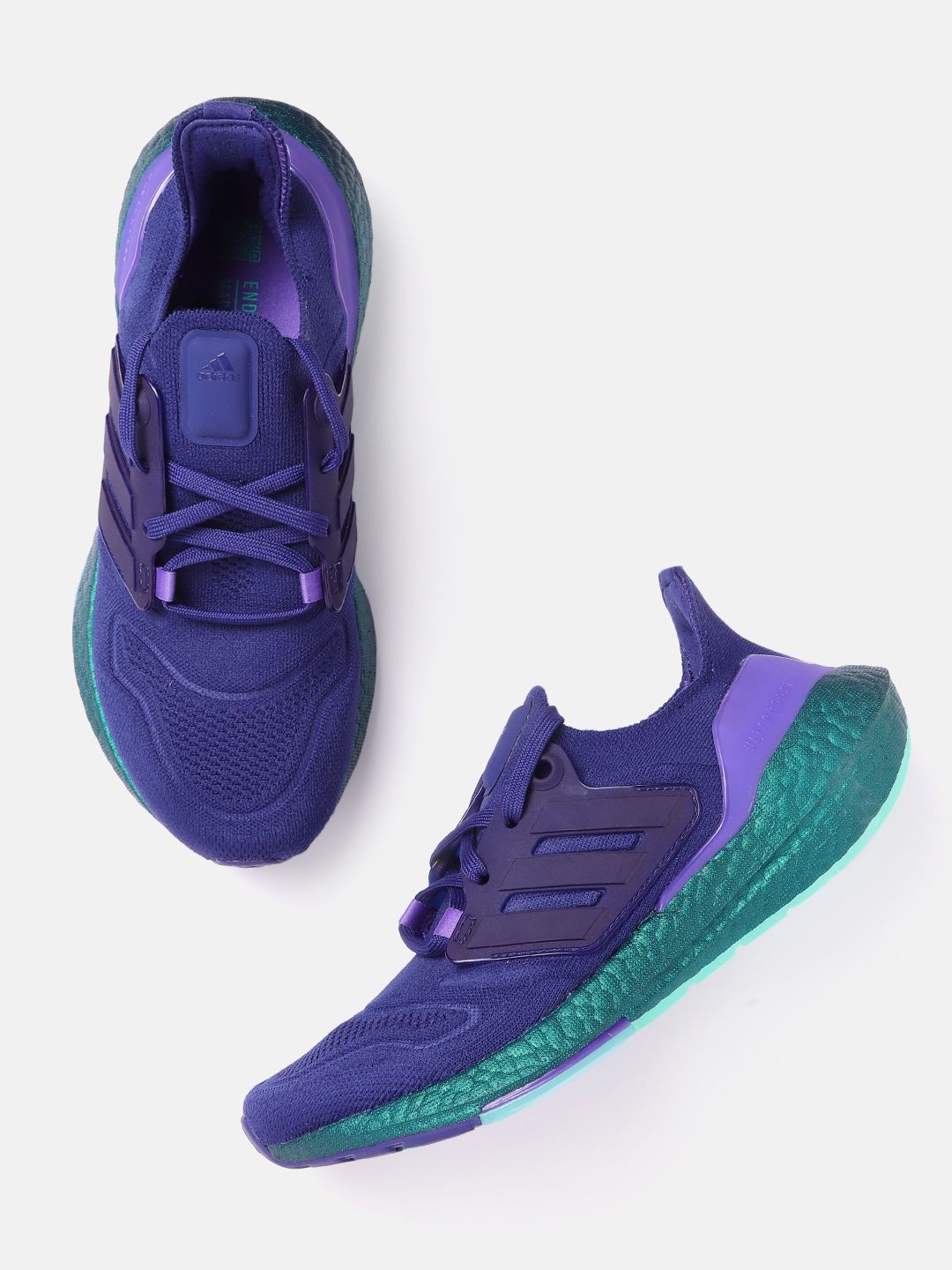 ADIDAS Women Blue Woven Design Ultraboost 22 Sustainable Running Shoes Price in India