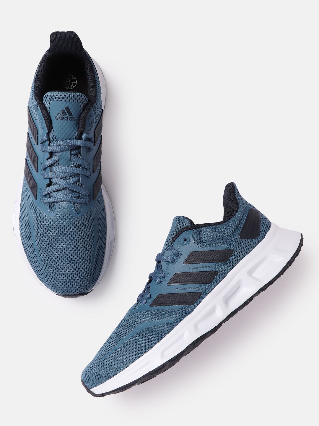 ADIDAS Unisex Teal Blue Woven Design Showtheway 2.0 Sustainable Running Shoes Price in India