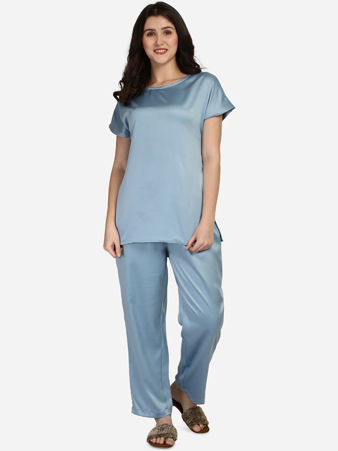 Smarty Pants Women Blue Solid Price in India