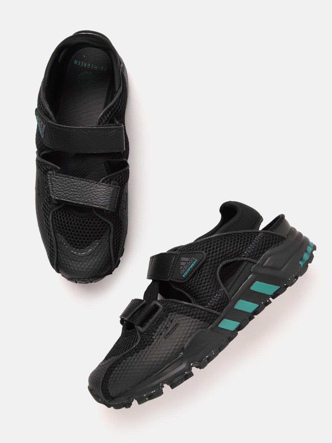 ADIDAS Originals Unisex Black Woven Design EQT93 Sandals Price in India