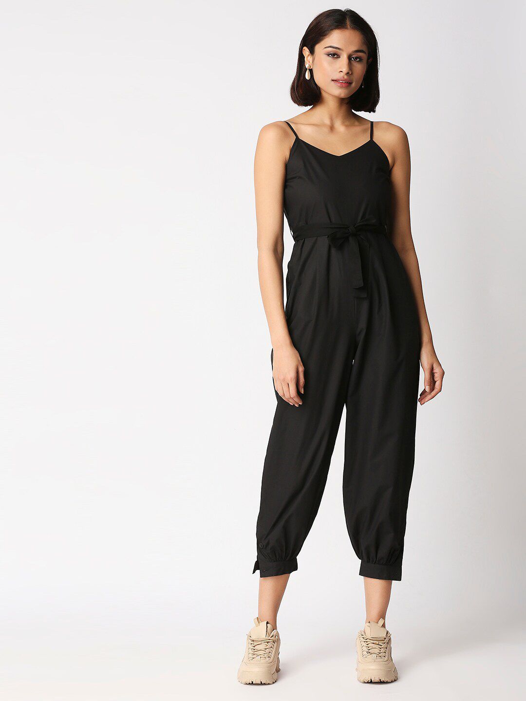 20Dresses Women Black Shoulder strap Basic Jumpsuit Price in India