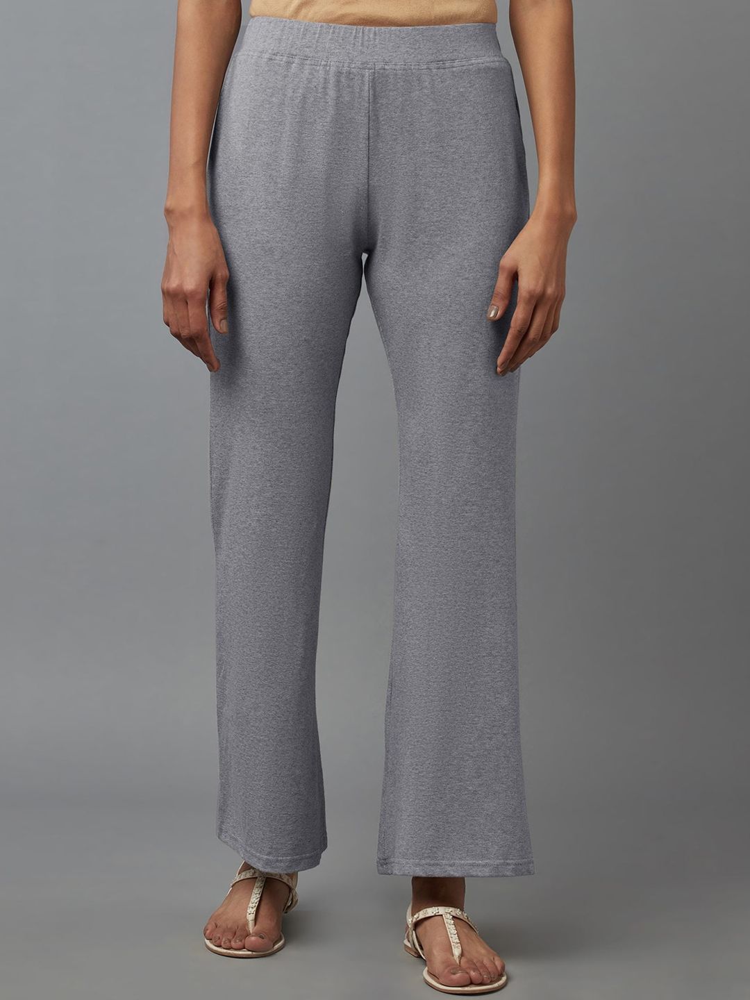 elleven Women Grey Original Pleated Trousers Price in India