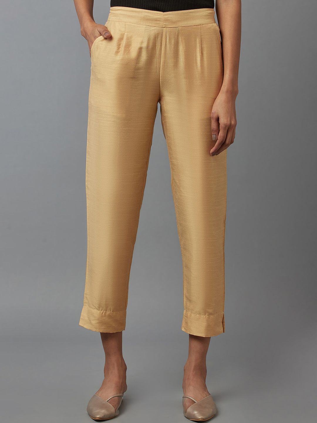 elleven Women Beige Original Trousers Price in India