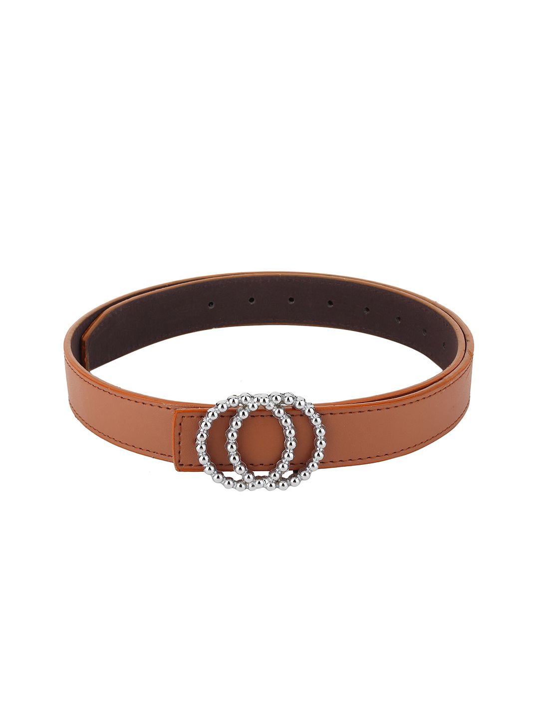 Kastner Women Brown & Silver Toned Belt Price in India