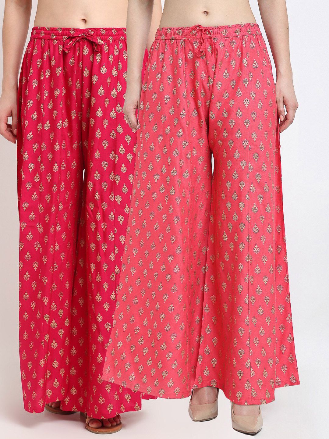 Jinfo Women Pink Palazzos Price in India