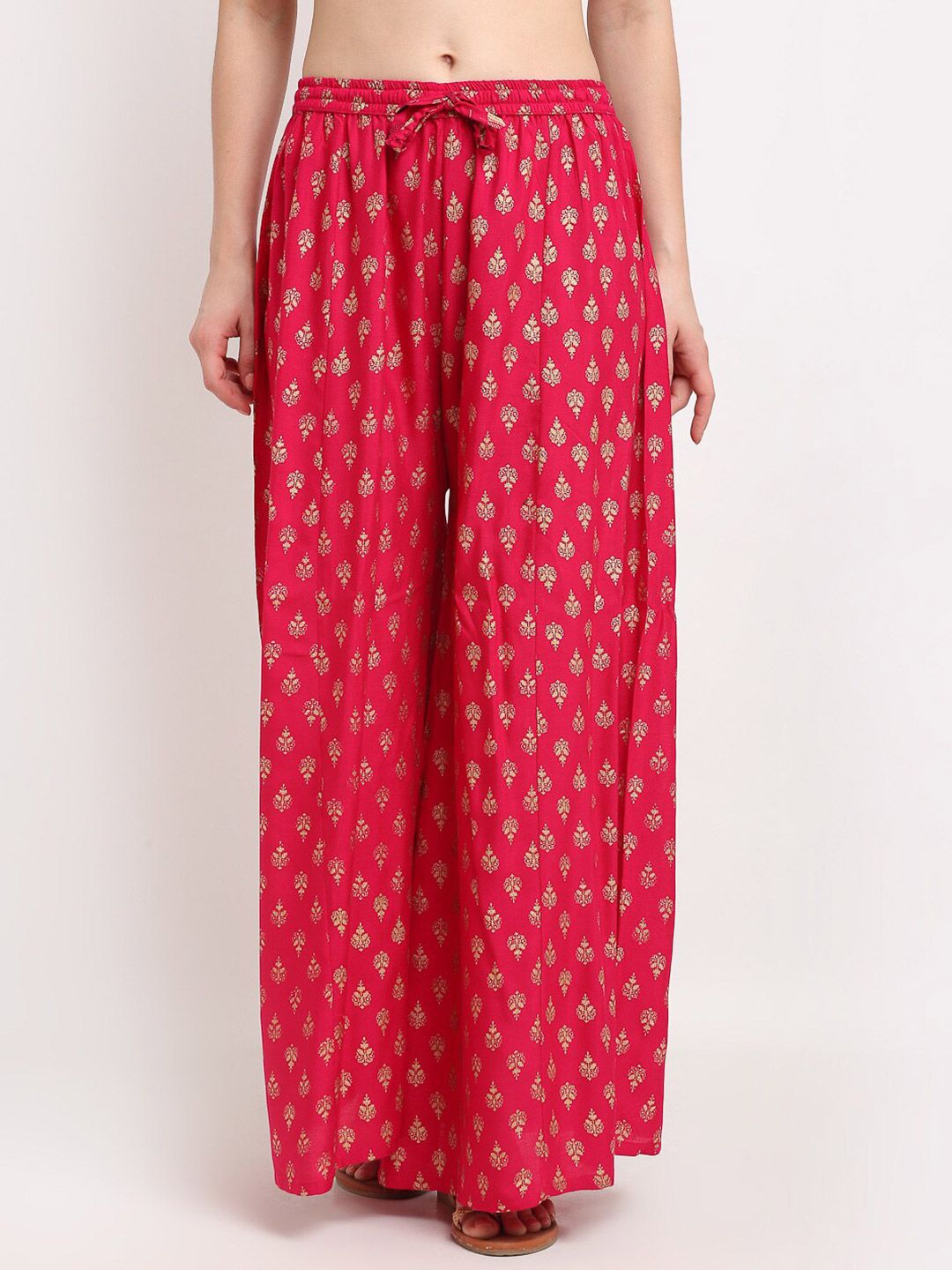 Jinfo Women Pink Palazzos Price in India