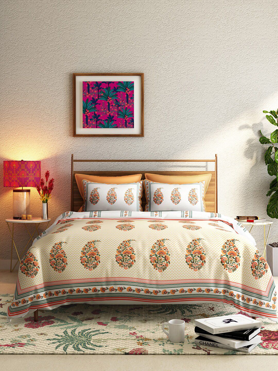 India Circus by Krsnaa Mehta Yellow Ethnic Motifs AC Room Single Bed Dohar Price in India