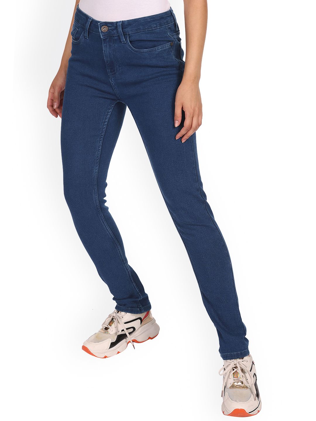 Sugr Women Blue Rinsed Jeans Price in India