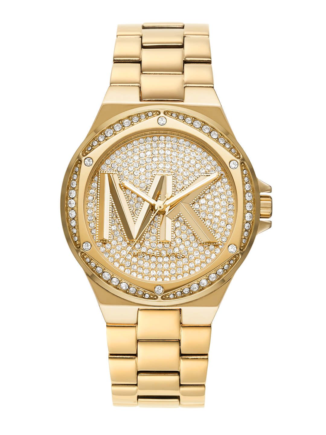 Michael Kors Michael Kors Women Gold-Toned Stainless Steel Bracelet Style Straps Analogue Watch MK7229