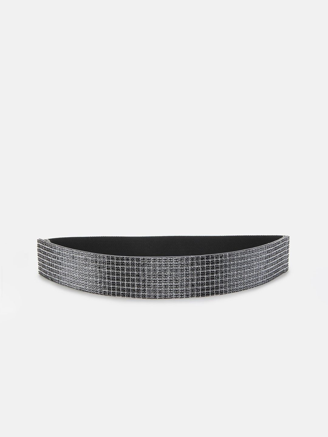 Kazo Women Grey Textured PU Belt Price in India