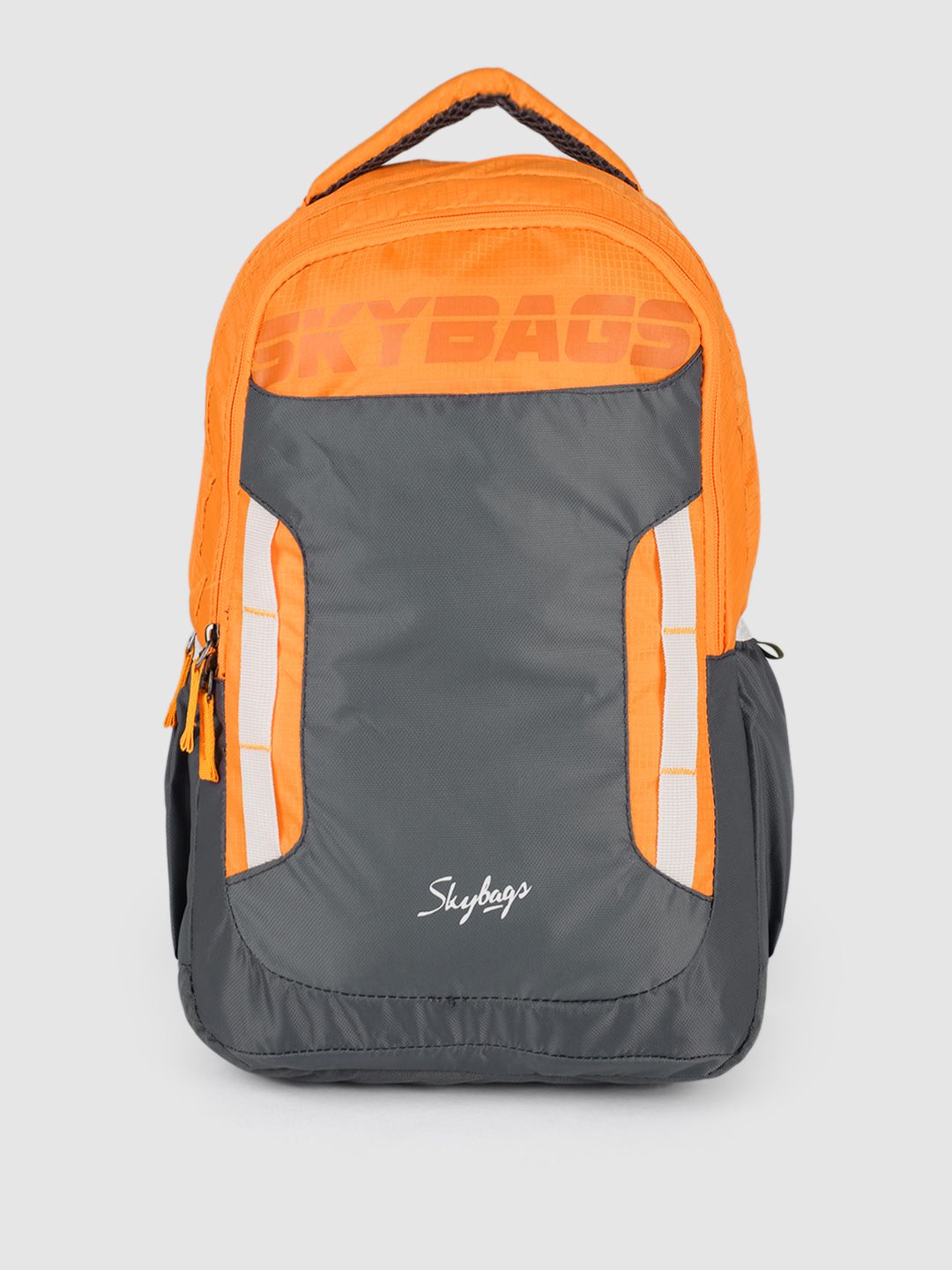 Skybags Unisex Orange & Grey Voxel Backpack Price in India