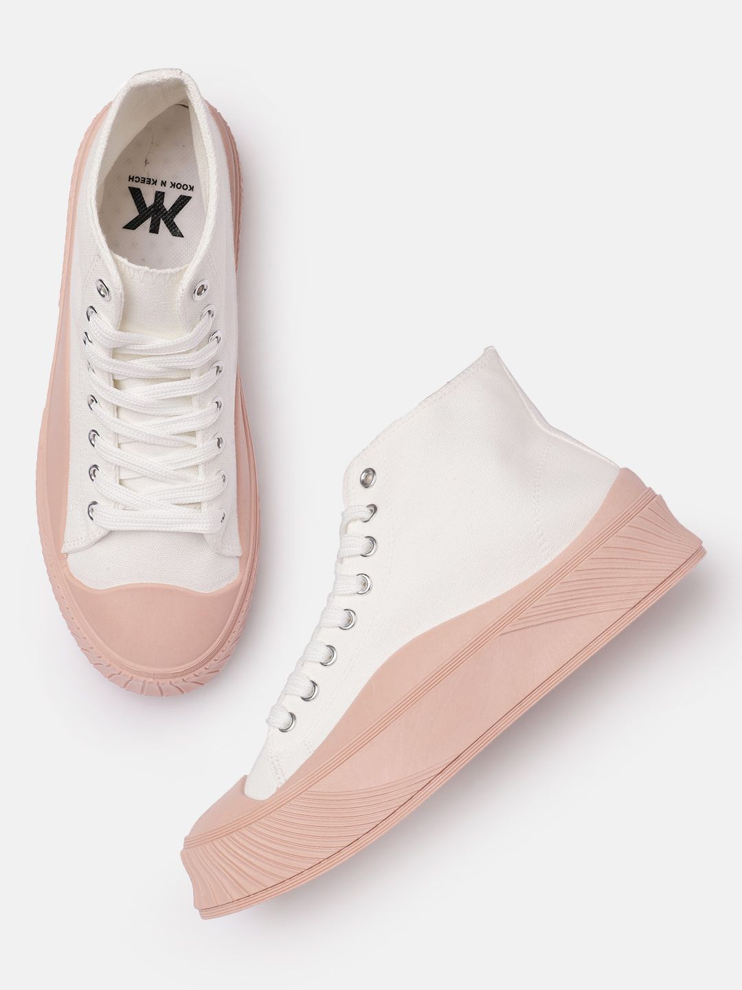 Kook N Keech Women Nude-Coloured Sneakers Price in India