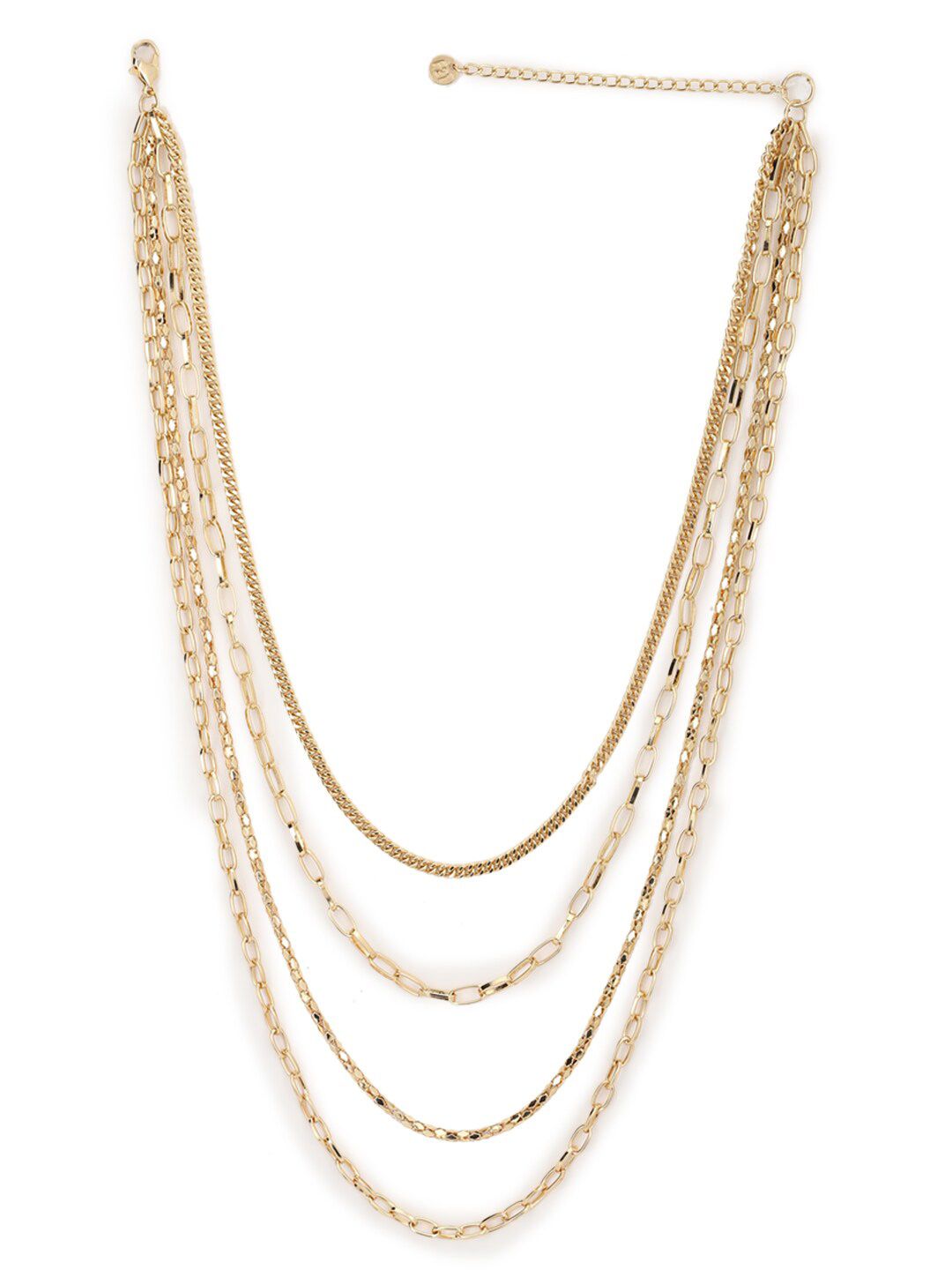 FOREVER 21 Gold-Toned Layered Necklace Price in India