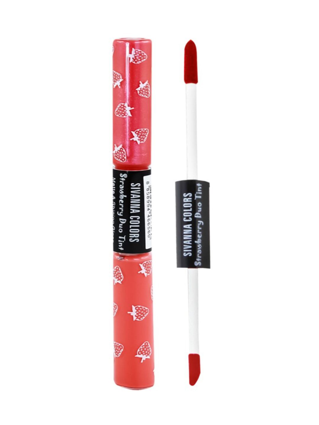 Sivanna Colors 2 in 1 Strawberry Duo Tint Matte & Shining Lip Gloss - DK035 02 Price in India