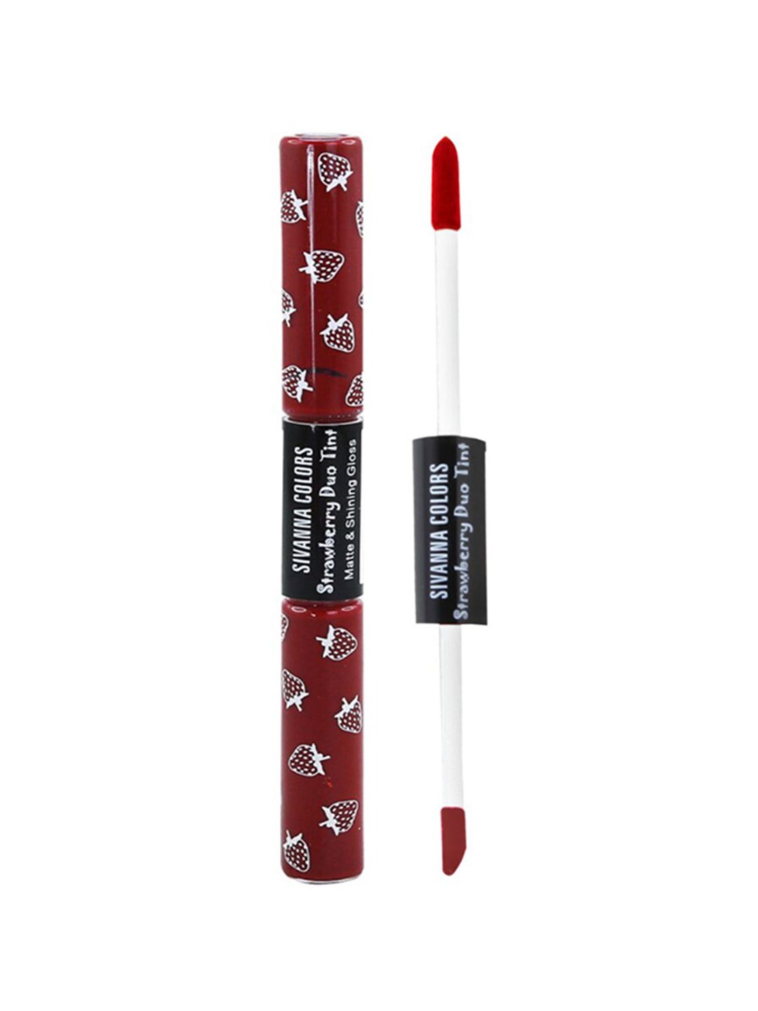 Sivanna Colors 2 in 1 Strawberry Duo Tint Matte & Shining Lip Gloss - DK035 10 Price in India
