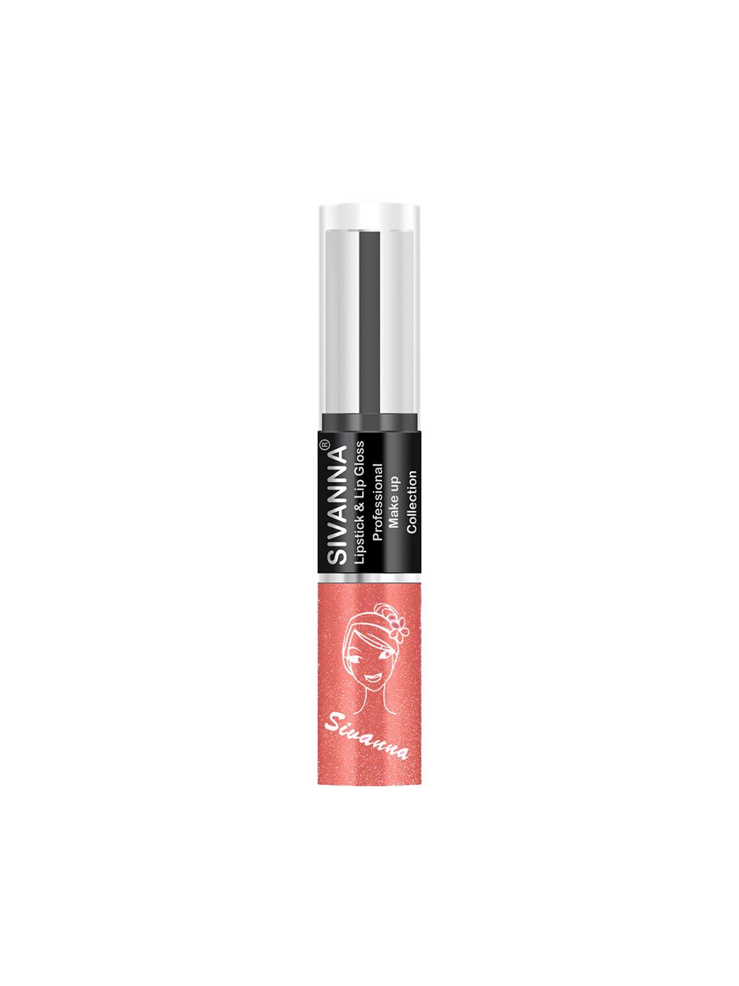 Sivanna Colors 2-in-1 Professional Makeup Lipstick & Lip Gloss - DK061 18 Price in India