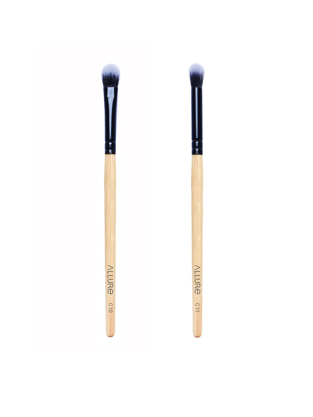 ALLURE Set of Wooden Blending Brush C-11 & Flat Blending Brush C-10 Price in India