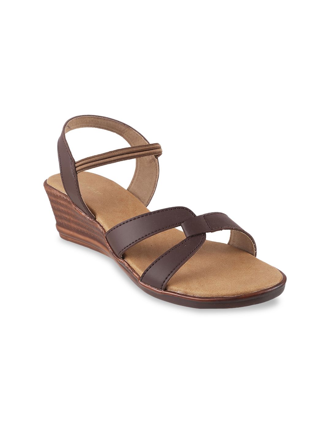 WALKWAY by Metro Brown Wedge Heels Price in India