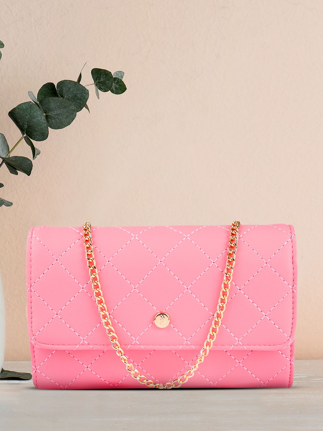 ANDWANG Bijou Quilted Mini Bag ピンク ce3ebd56-67ff-4254-9fb6-