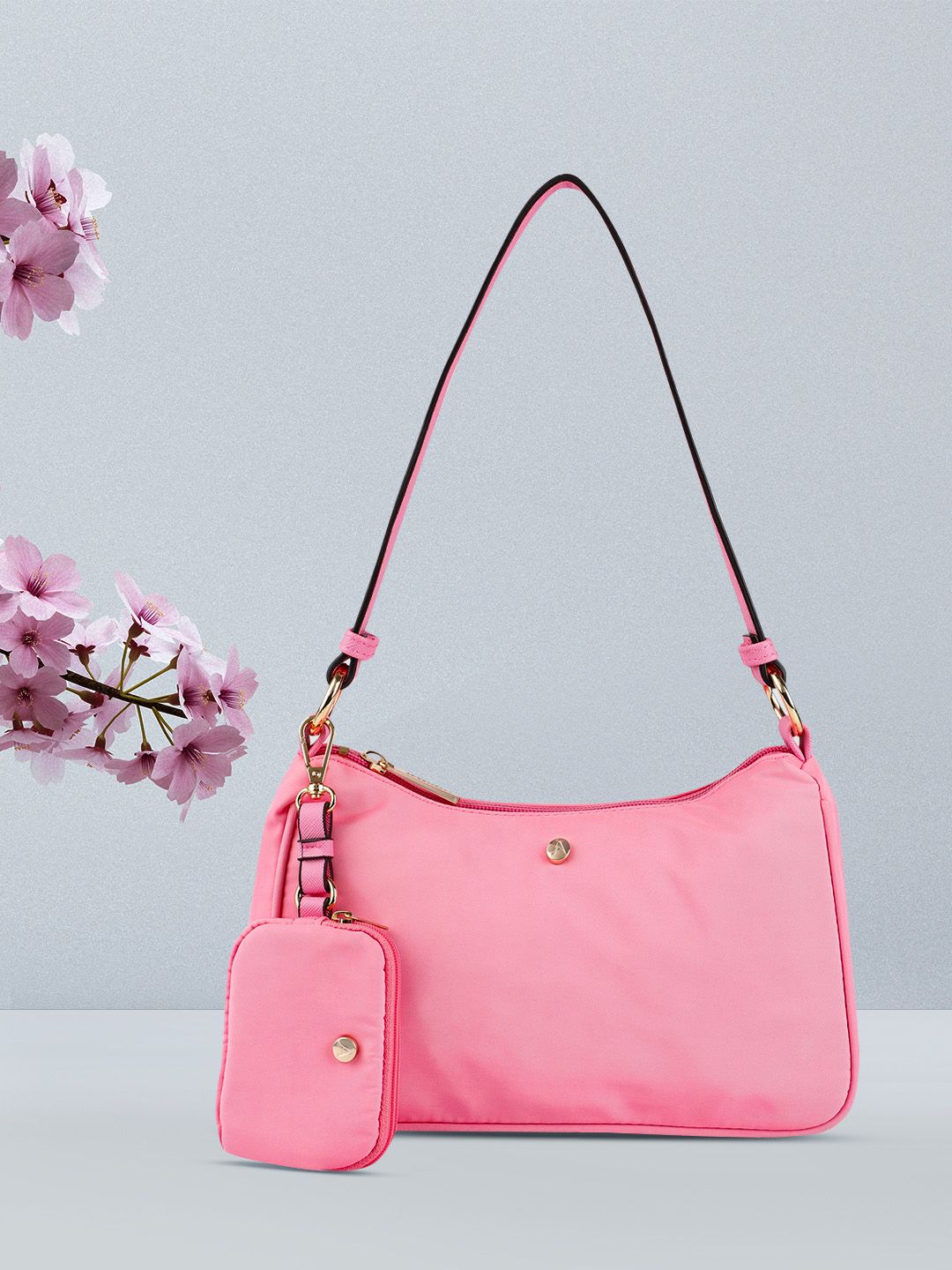 Accessorize Pink Structured Shoulder Bag Price in India