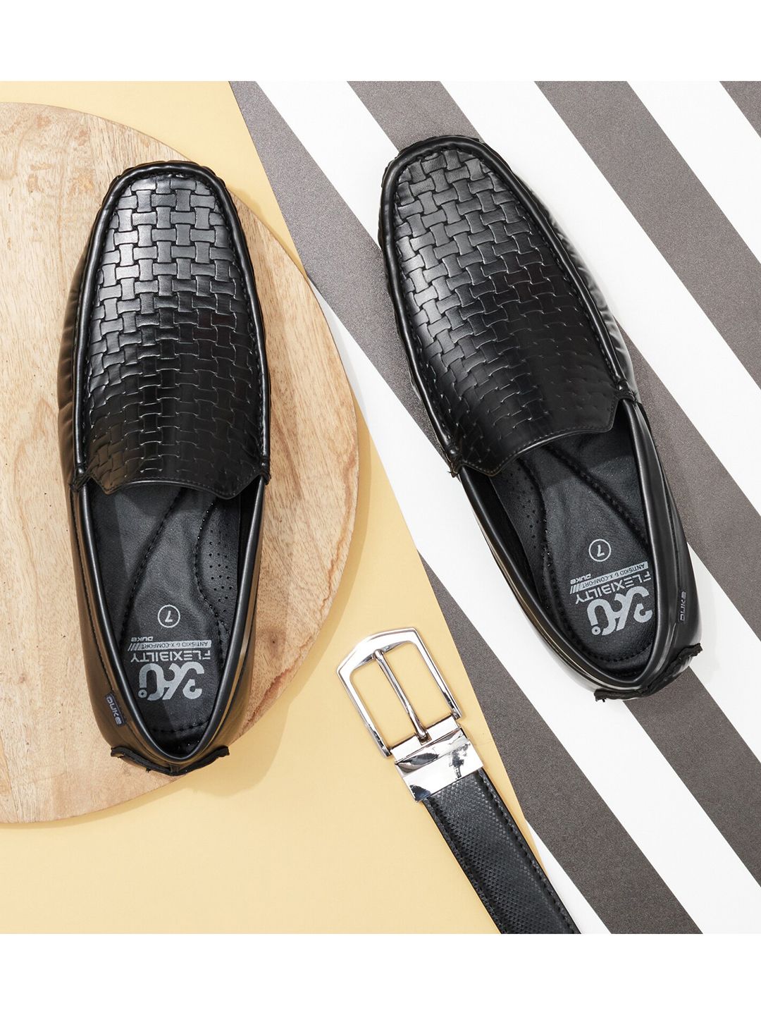 Duke Men Black Loafers