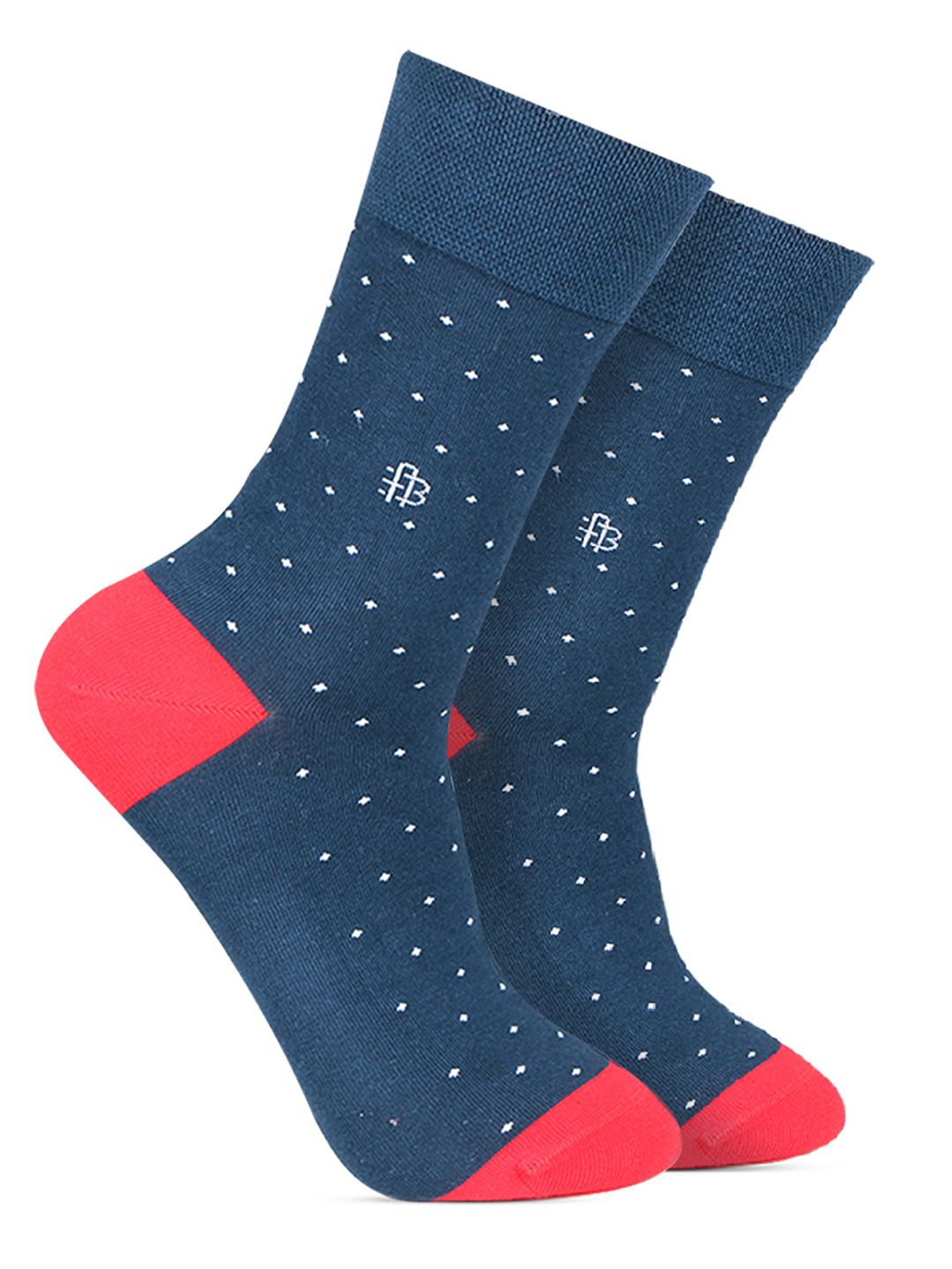 Bonjour Men Navy Moleclue Formal Socks