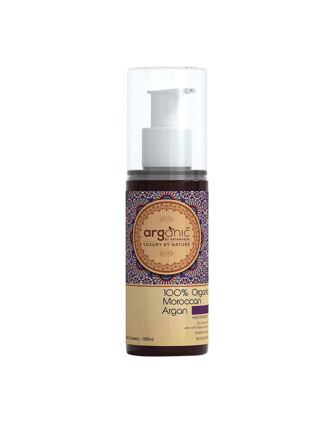 Aryanveda Arganic Moroccan Argan Shampoo For Hair Fall Control & Strong Hair - 100ml Price in India
