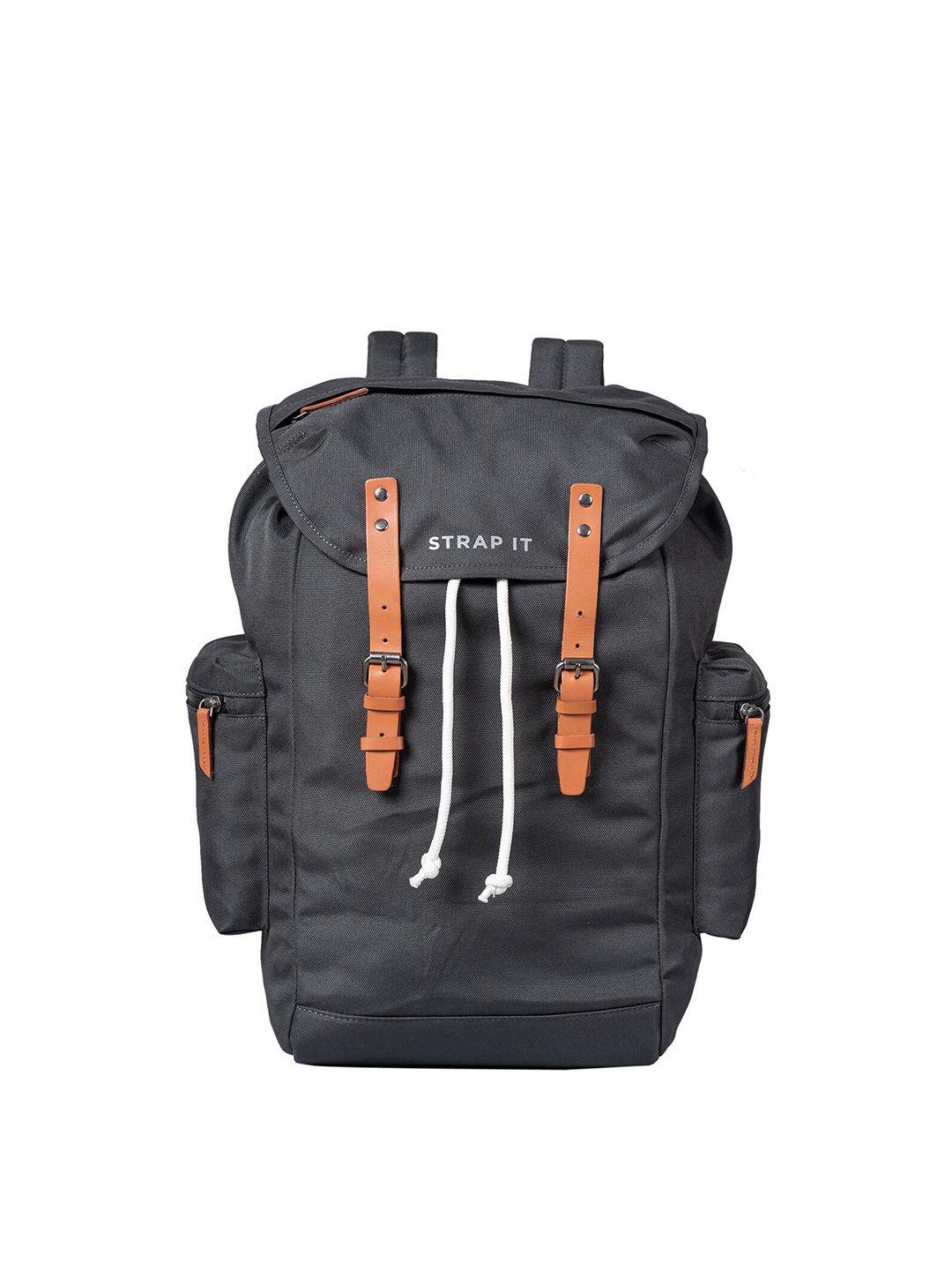 STRAP IT Unisex Grey Travel Laptop Backpack Price in India