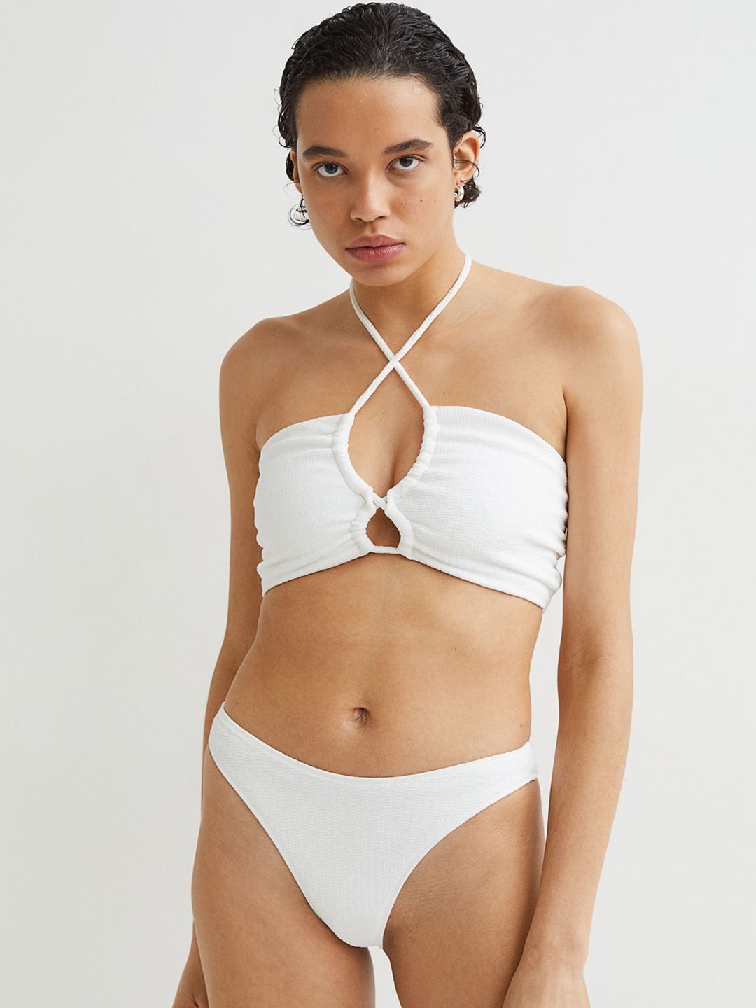 H&M White Brazilian Bikini Bottoms Price in India