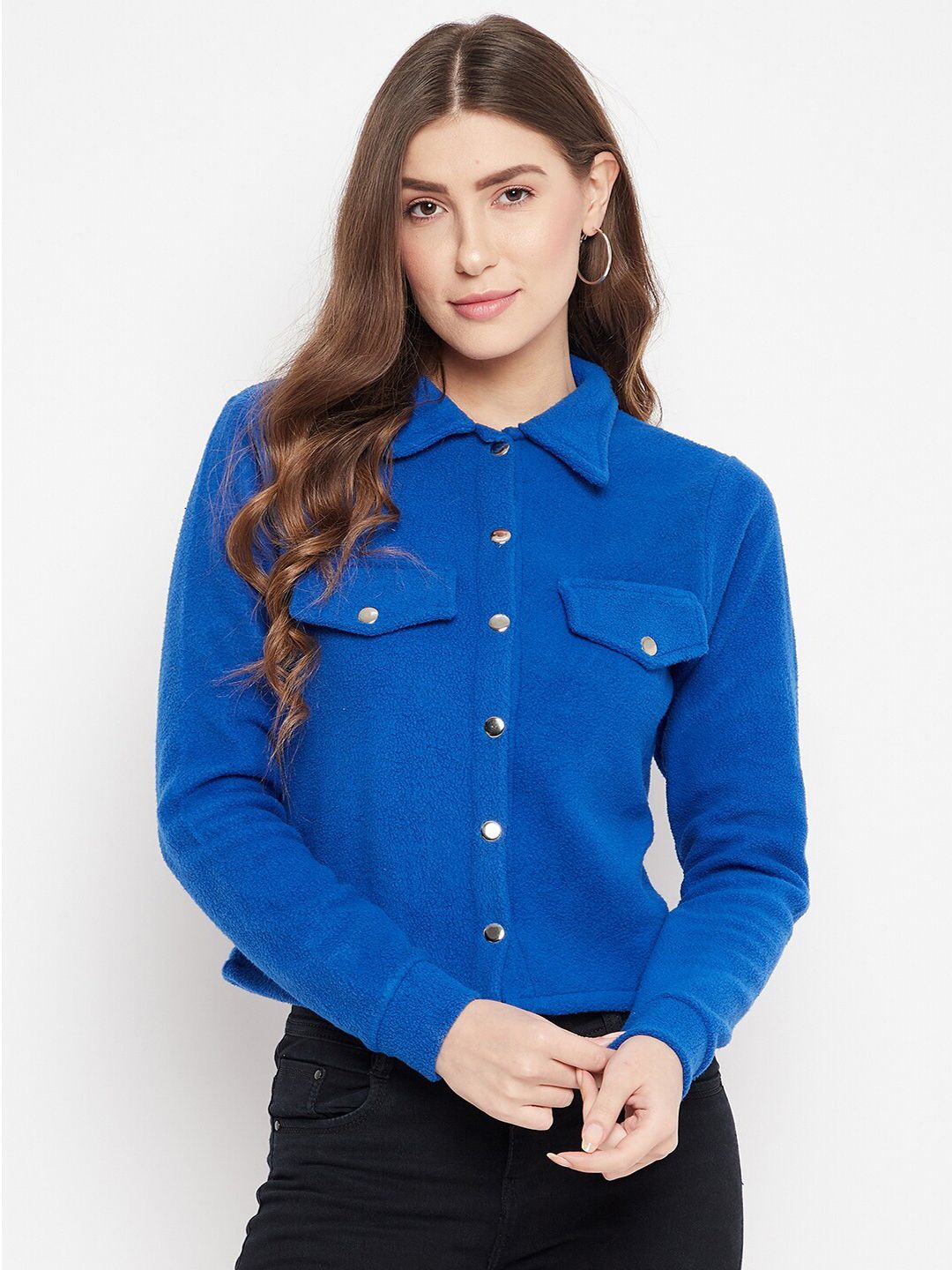 HARBORNBAY Women Blue Tailored Jacket Price in India