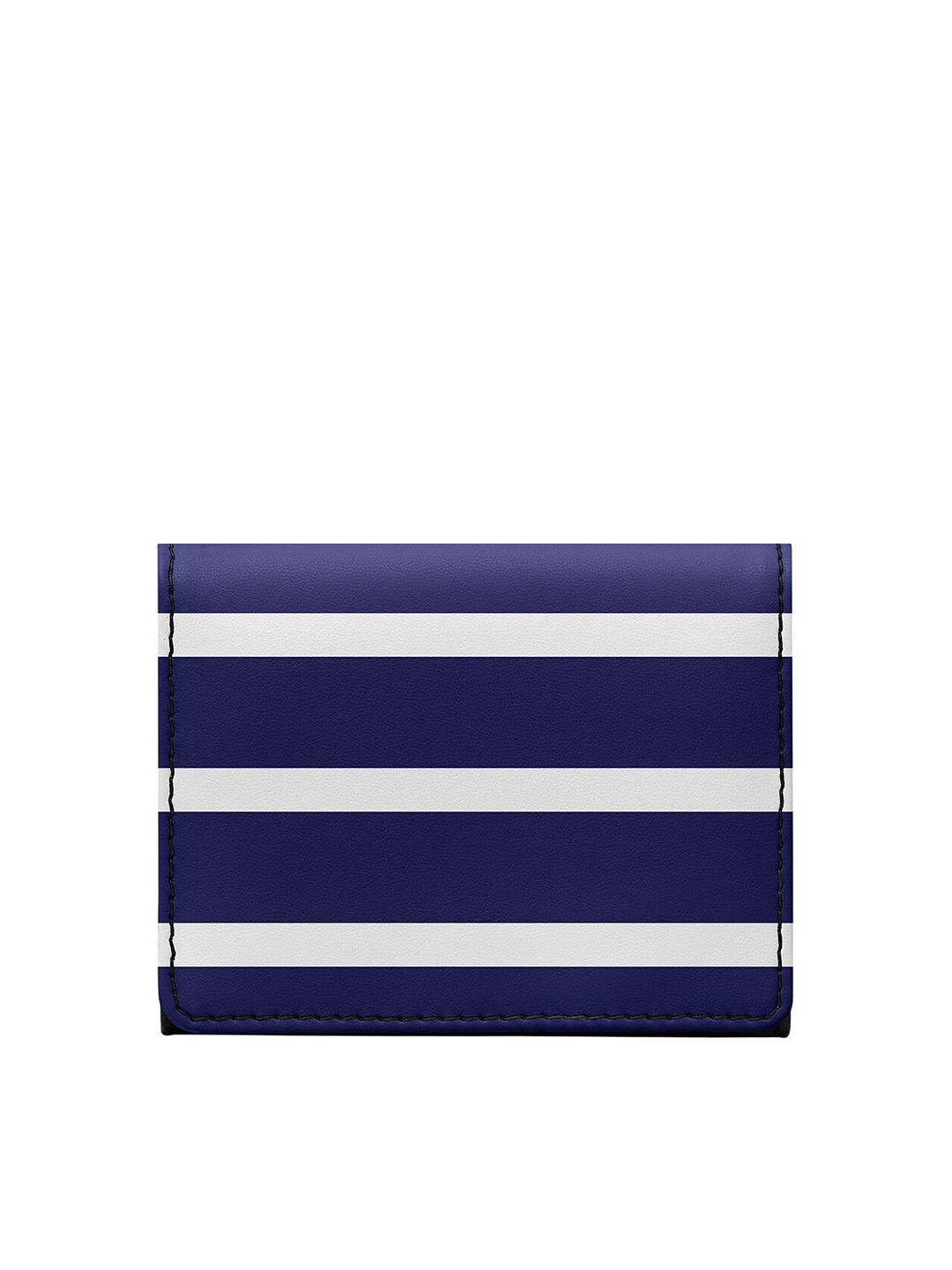 DailyObjects Unisex Blue & White Striped PU Two Fold Wallet Price in India