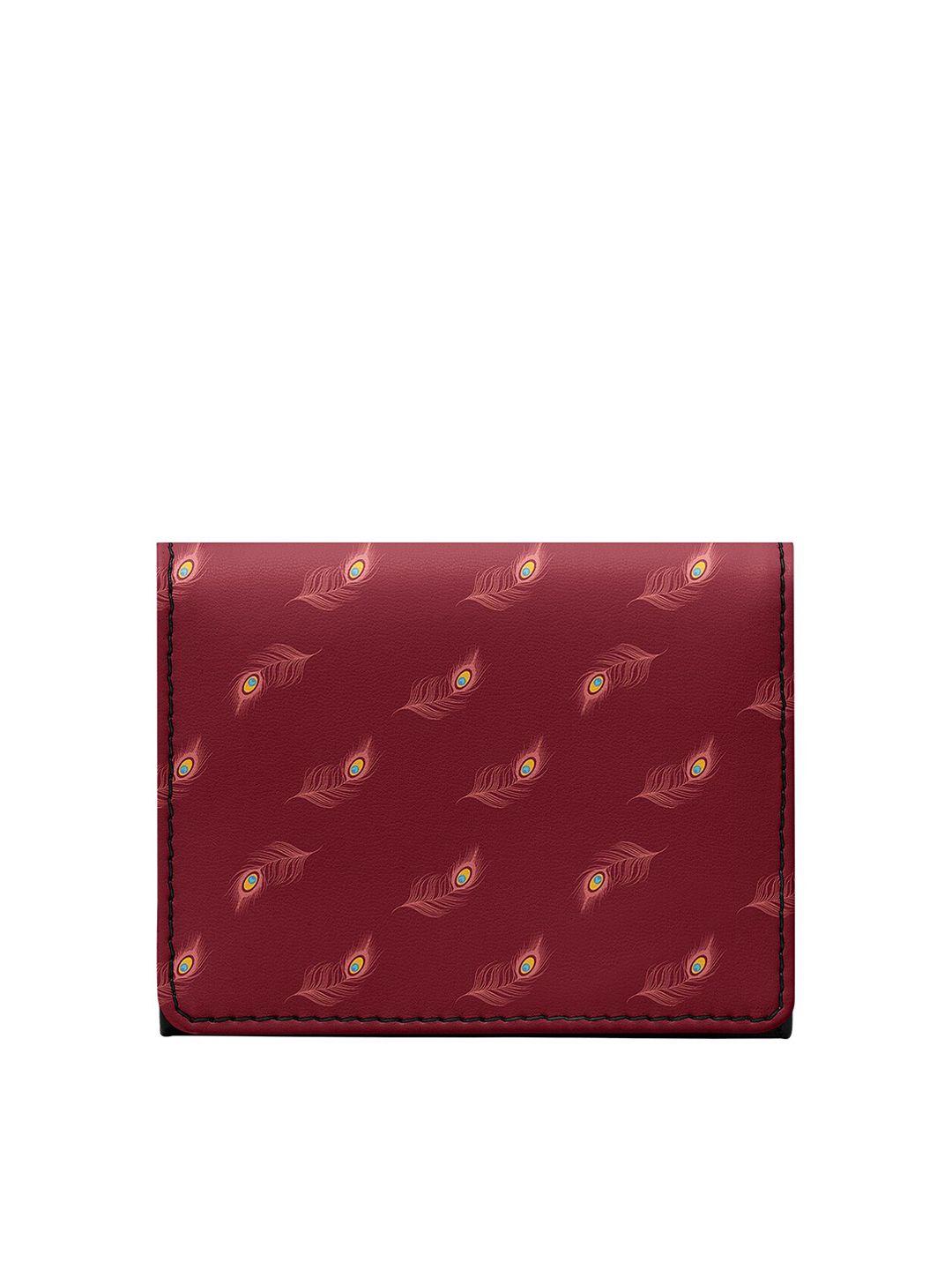 DailyObjects Unisex Maroon Printed Two Fold Wallets Price in India