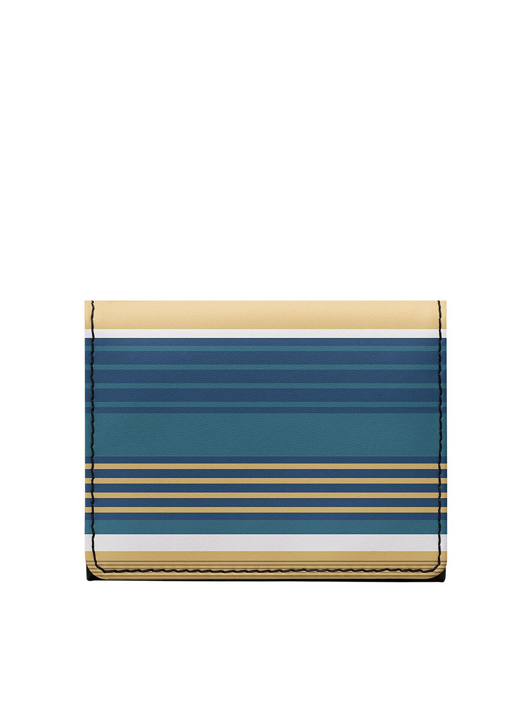 DailyObjects Adult Blue & White Printed PU Two Fold Wallet Price in India