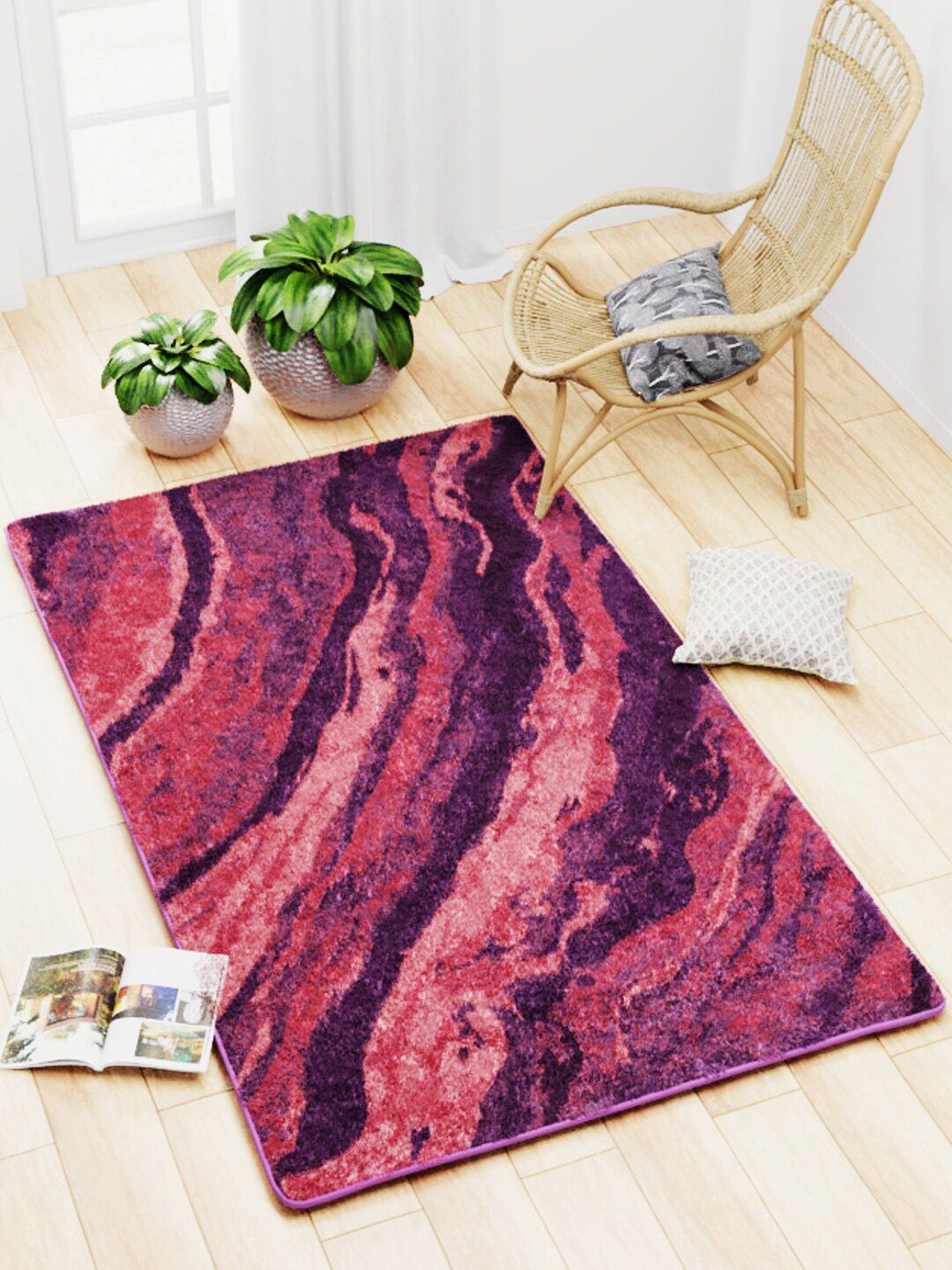 BIANCA Unisex Purple Carpets Price in India