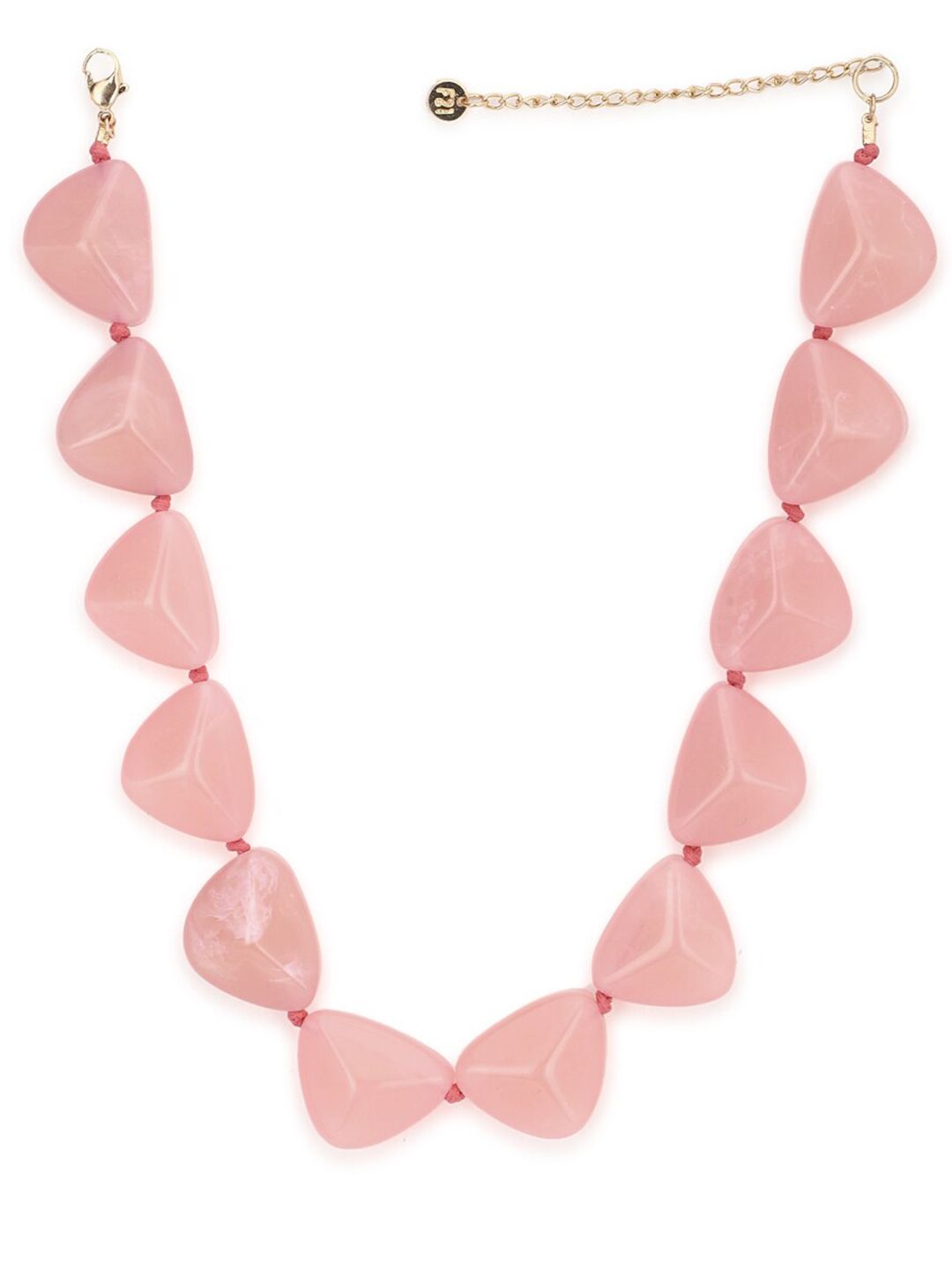 FOREVER 21 Pink & Gold-Toned Artificial Stone Necklace Price in India