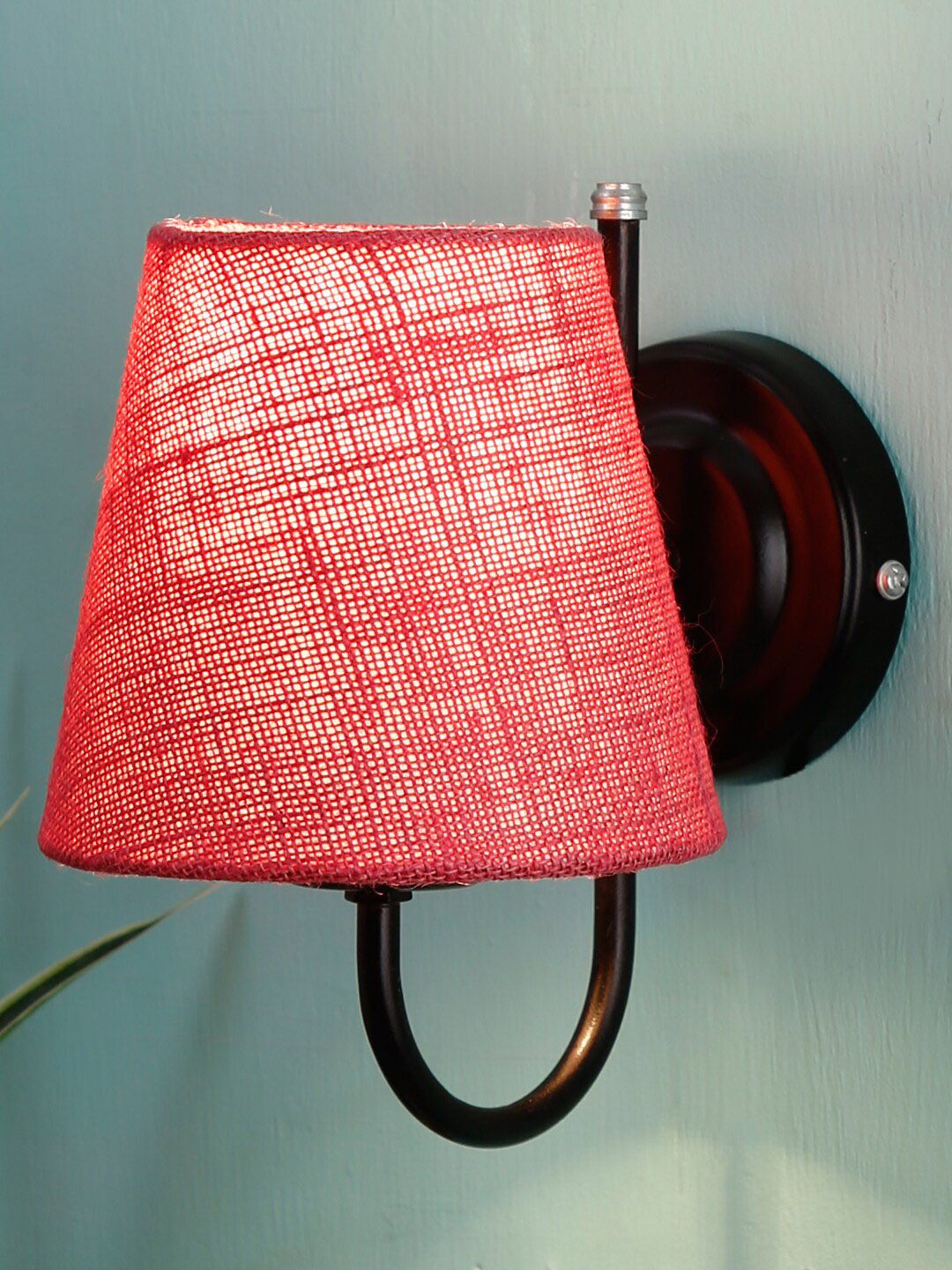 Devansh Pink Jute Wall Mounted Lamp Price in India