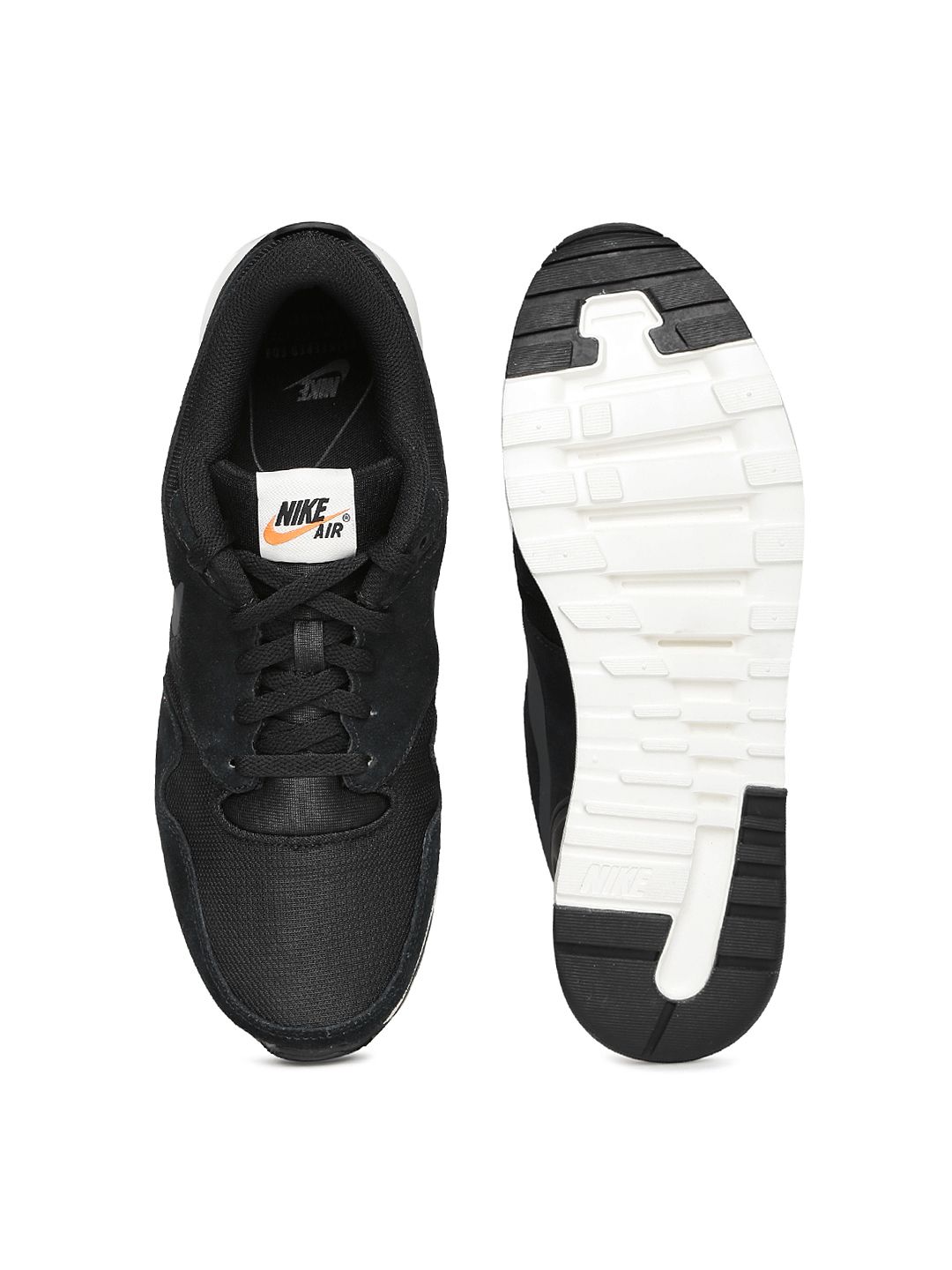 nike men black solid air vibenna sneakers